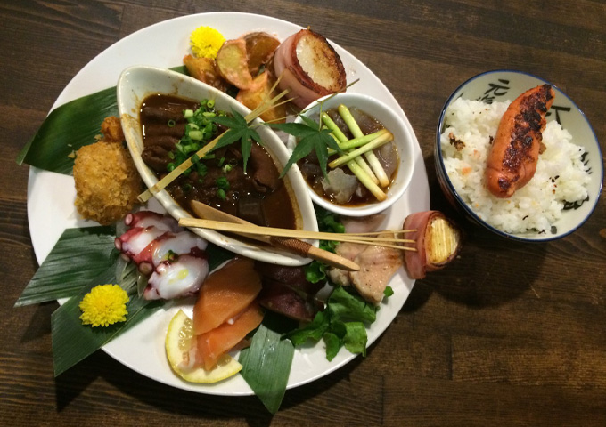 夢ノートの料理盛り合わせ